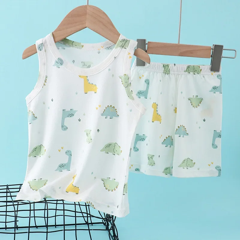 Baby Clothing Deals - Kids Bamboo Cotton Vest Suit Summer