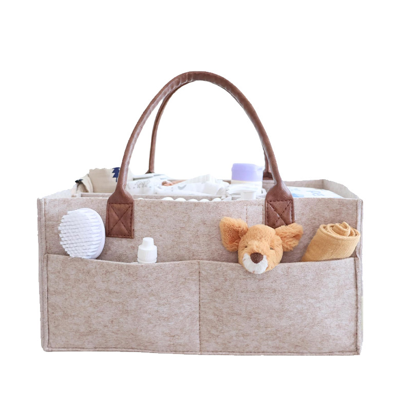 Baby Clothing Hamper - Baby Felt Storage Nursery Organizer Basket