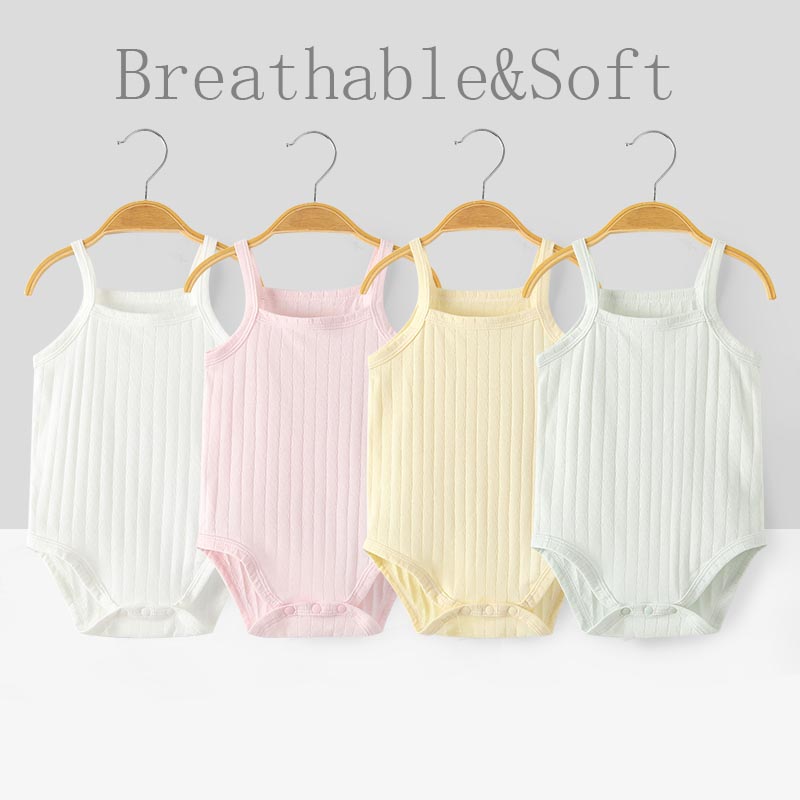 Bamboo Bodysuit Baby - Soft &Breathable Cotton Summer Sleeveless Baby