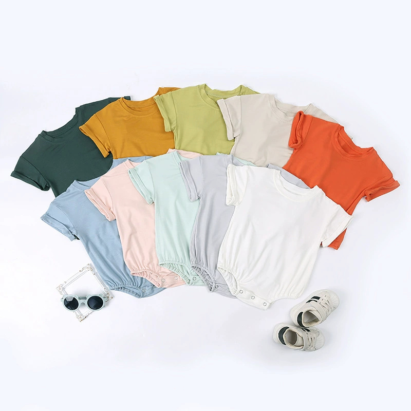 Bamboo Bodysuit Baby - Newborn Baby Boy Girl Basic Solid