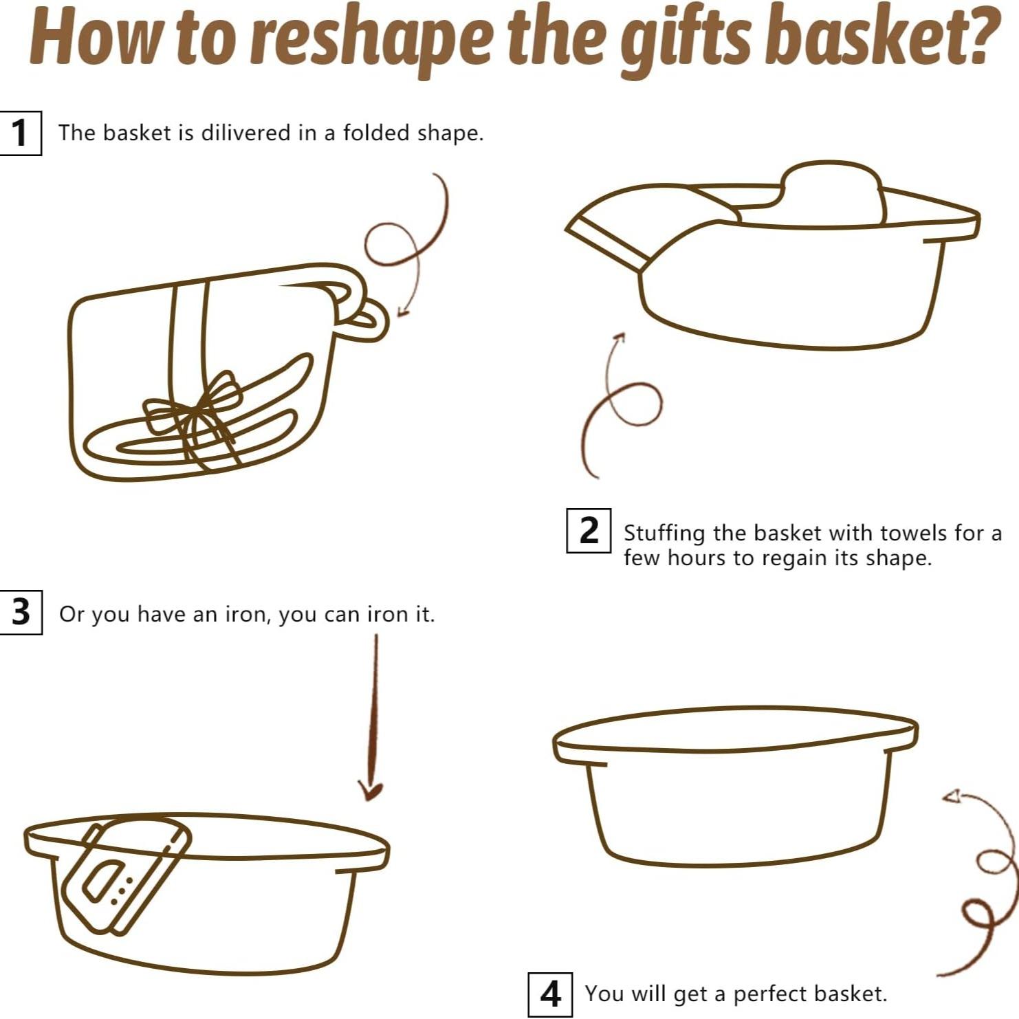 Woven Basket with Gift Bags, R - Baby Clothing Basket ulasan dan harga