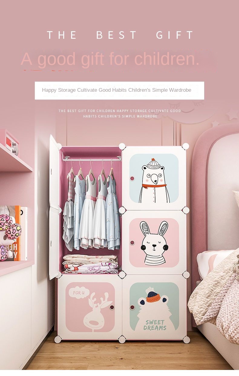 Children Wardrobe Clothes Fold - Baby Clothing Storage ulasan dan harga