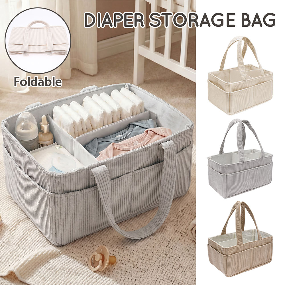 Portable Baby Diaper Caddy Org - Baby Clothing Hamper ulasan dan harga