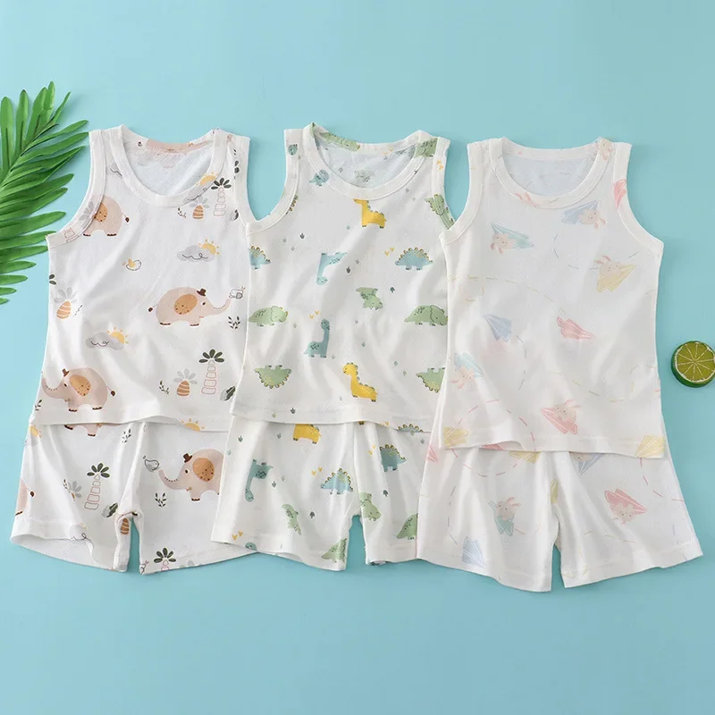 Kids Bamboo Cotton Vest Suit S - Baby Clothing Deals ulasan dan harga