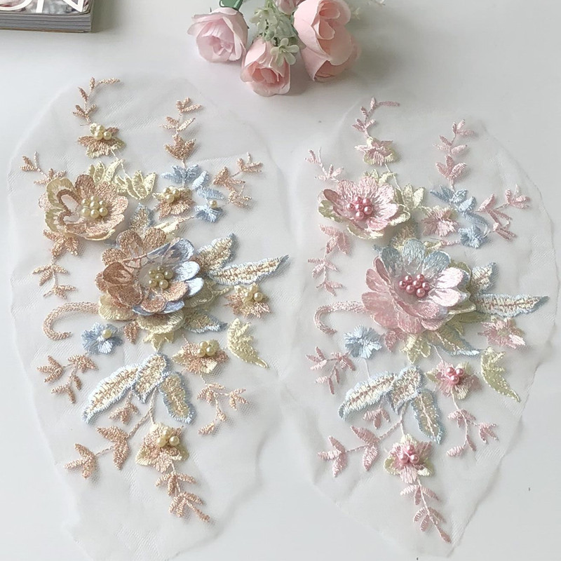 1Pcs Lace Patch Mesh Net Embro - Baby Clothing Sewing ulasan dan harga