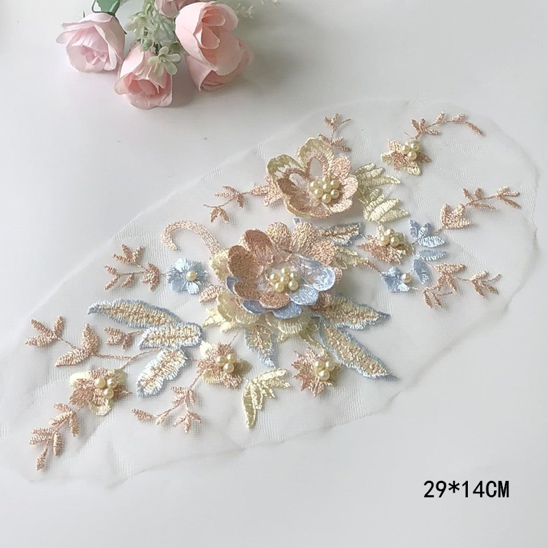 1Pcs Lace Patch Mesh Net Embro - Baby Clothing Sewing ulasan dan harga