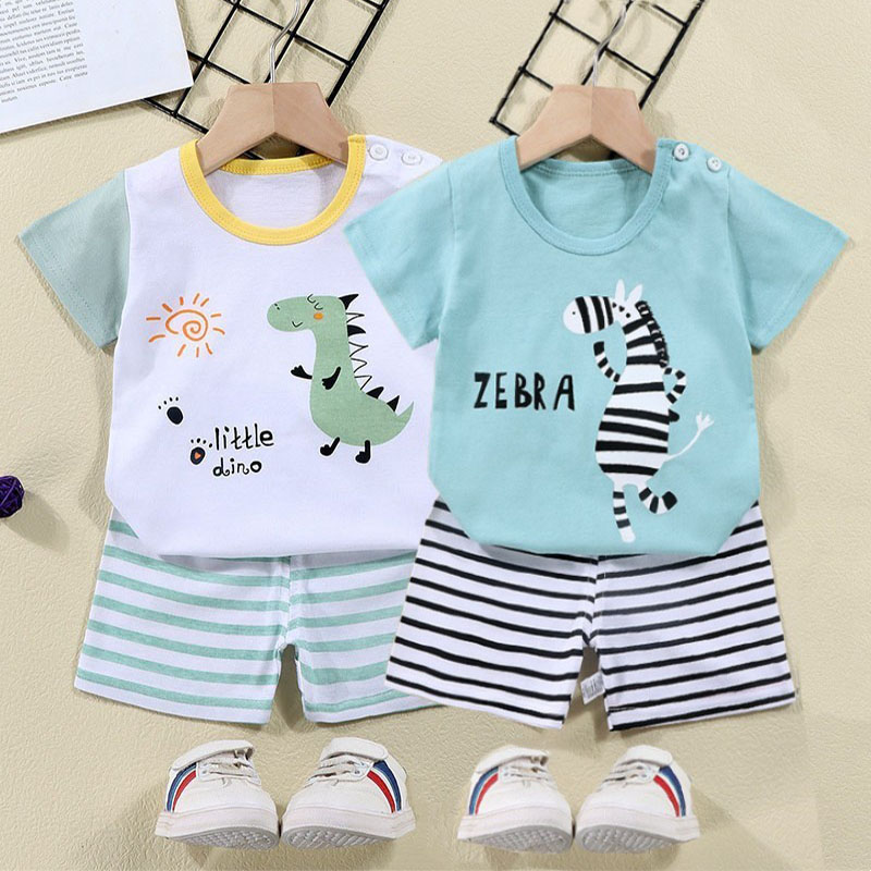 Cotton Tees+Shorts 2-piece Tra - Baby Clothing Patterns ulasan dan harga
