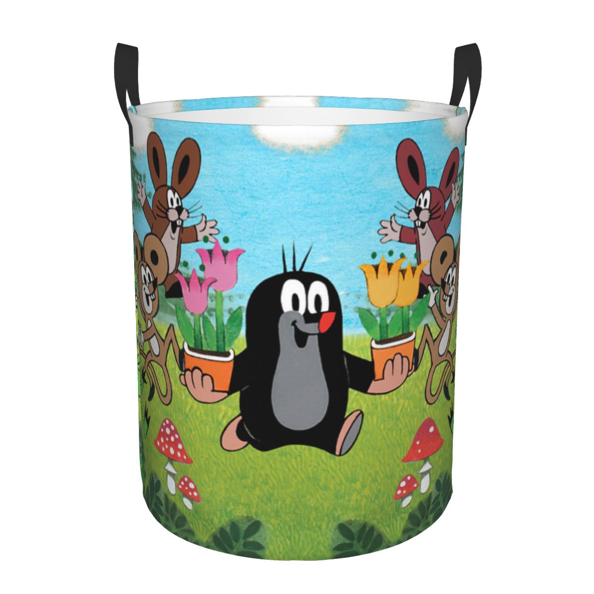 Happy Mole Laundry Basket Coll - Baby Clothing Hamper ulasan dan harga