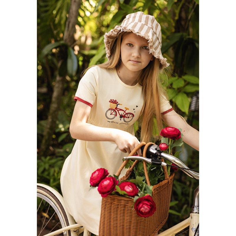 Ali Plus SS26 Printed Bike col - Baby Clothing Patterns ulasan dan harga
