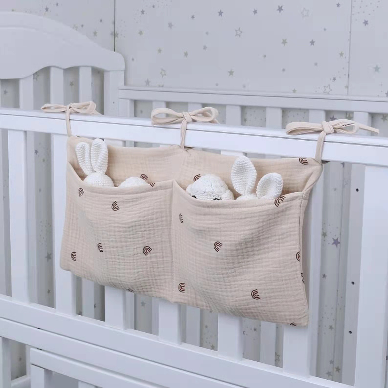 Portable Baby Crib Storage Bag - Baby Clothing Hamper ulasan dan harga