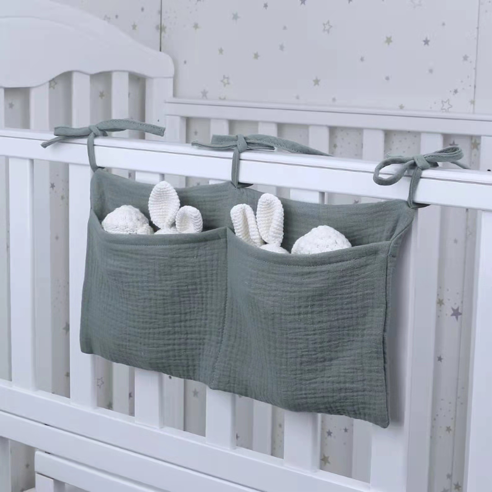 Portable Baby Crib Storage Bag - Baby Clothing Hamper ulasan dan harga