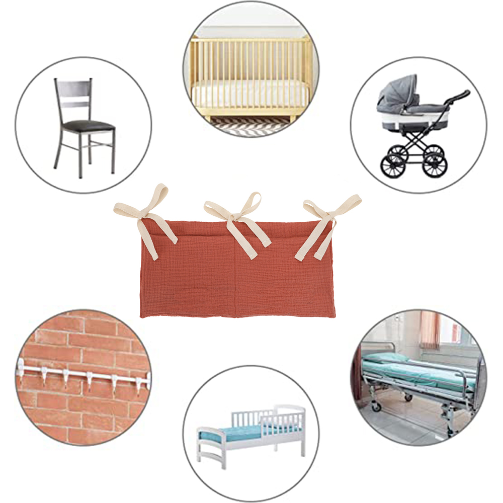 Baby Crib Organizer Cot Caddy  - Baby Clothing Hamper ulasan dan harga