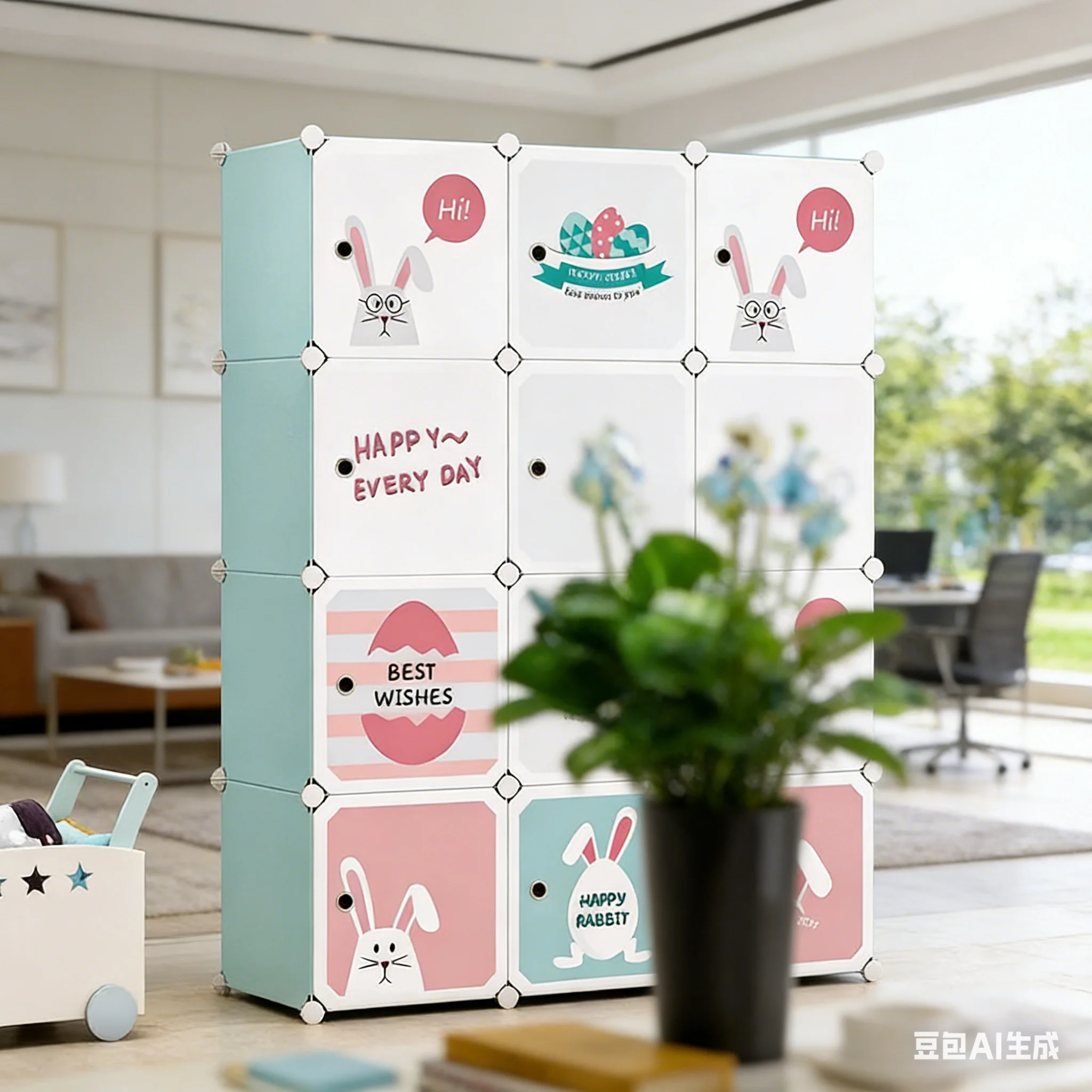 AOLIVIYA Simple Cartoon Childr - Baby Clothing Storage ulasan dan harga