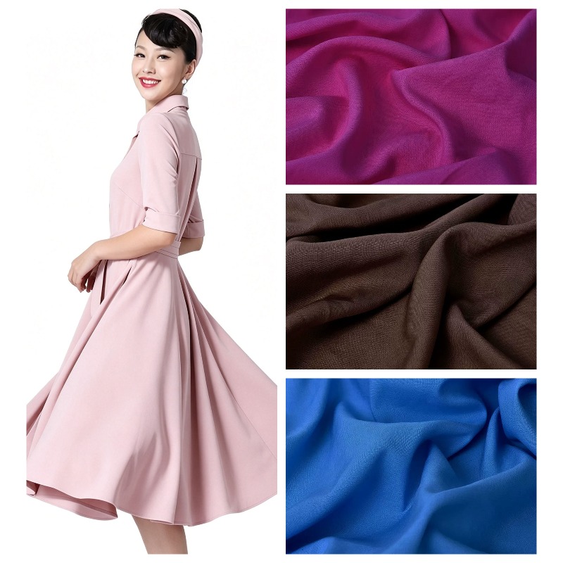 Thin Plain Rayon Fabric By The - Baby Clothing Sewing ulasan dan harga