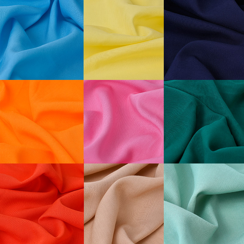 Thin Plain Rayon Fabric By The - Baby Clothing Sewing ulasan dan harga