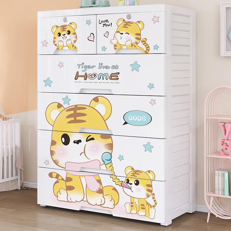 Thickened Plastic Five-Bucket  - Baby Clothing Storage ulasan dan harga
