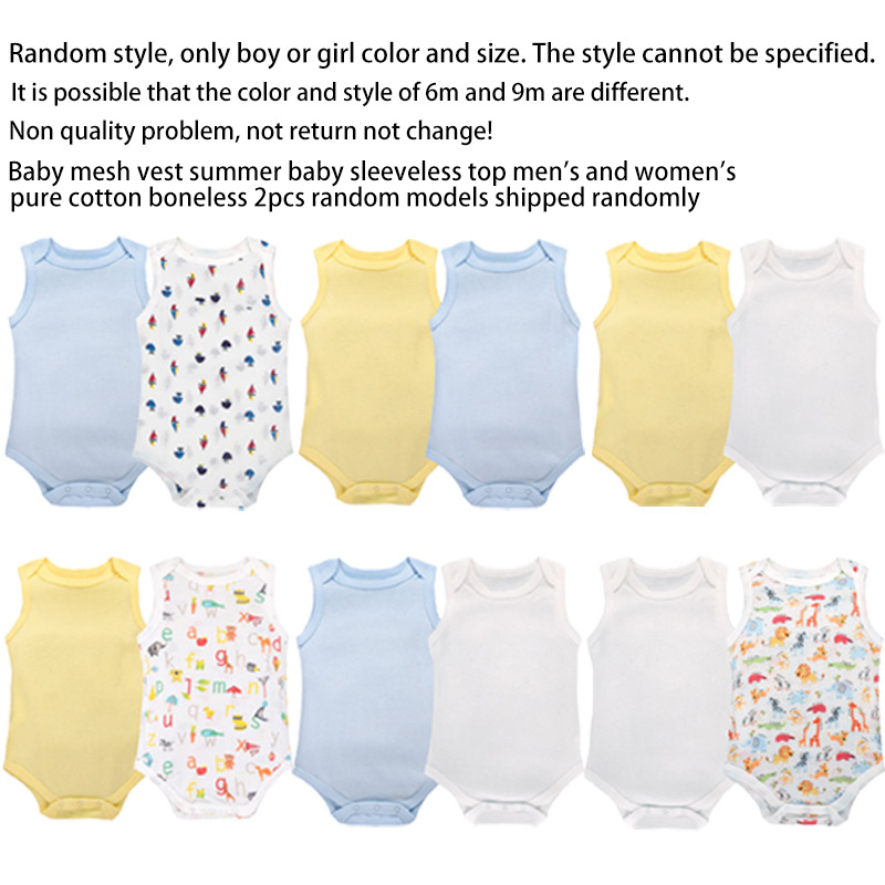 2Pcs Summer Baby Boy Or Girl S - Bamboo Bodysuit Baby ulasan dan harga