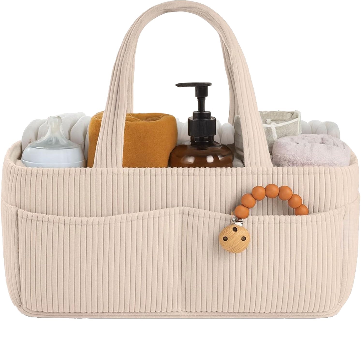 New Corduroy Diaper Caddy Orga - Baby Clothing Basket ulasan dan harga