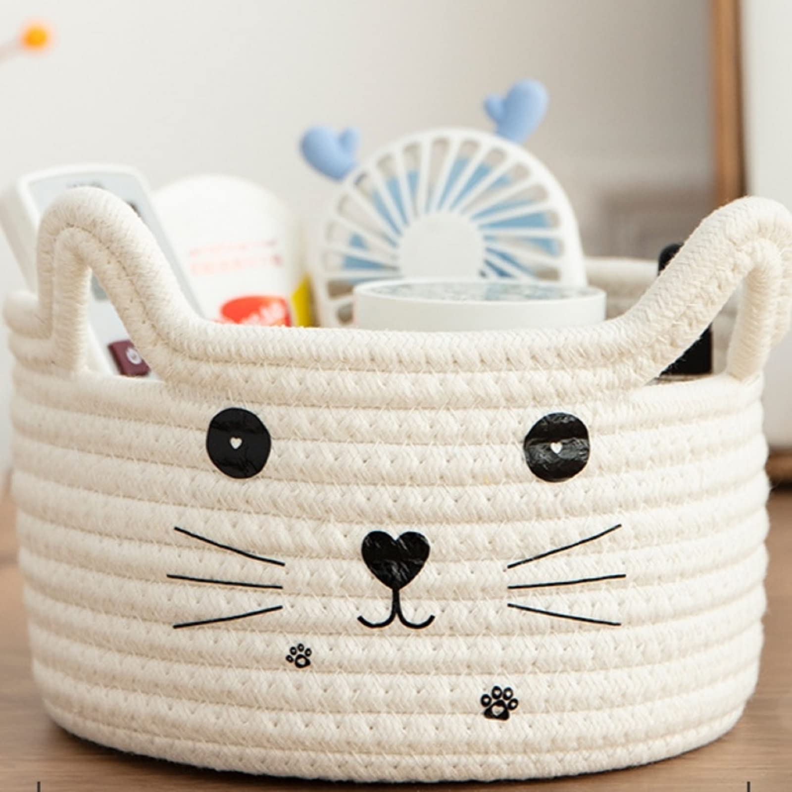 Cat Basket Storage Woven Baske - Baby Clothing Basket ulasan dan harga