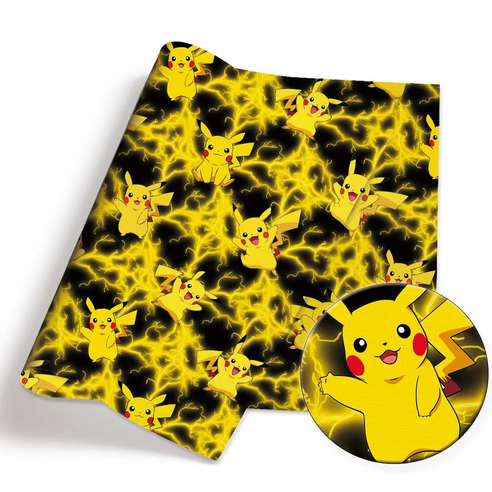 Pokemon Cartoon Fabric140*50cm - Baby Clothing Sewing ulasan dan harga