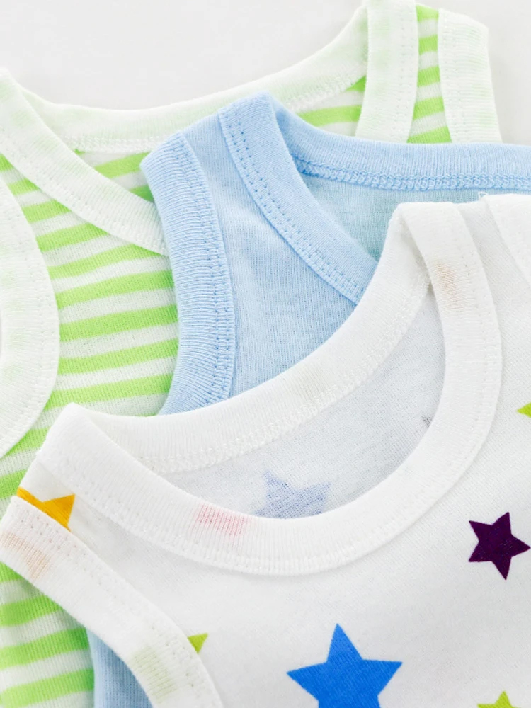 3pcs Random Baby Summer Triang - Bamboo Bodysuit Baby ulasan dan harga