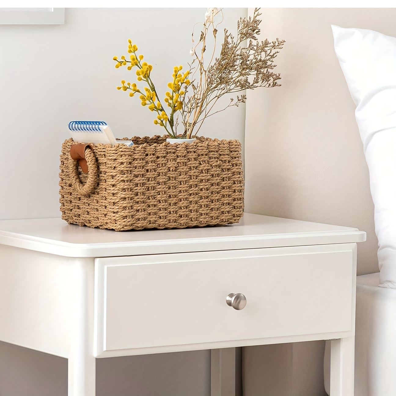 Woven Cosmetics Storage Basket - Baby Clothing Basket ulasan dan harga