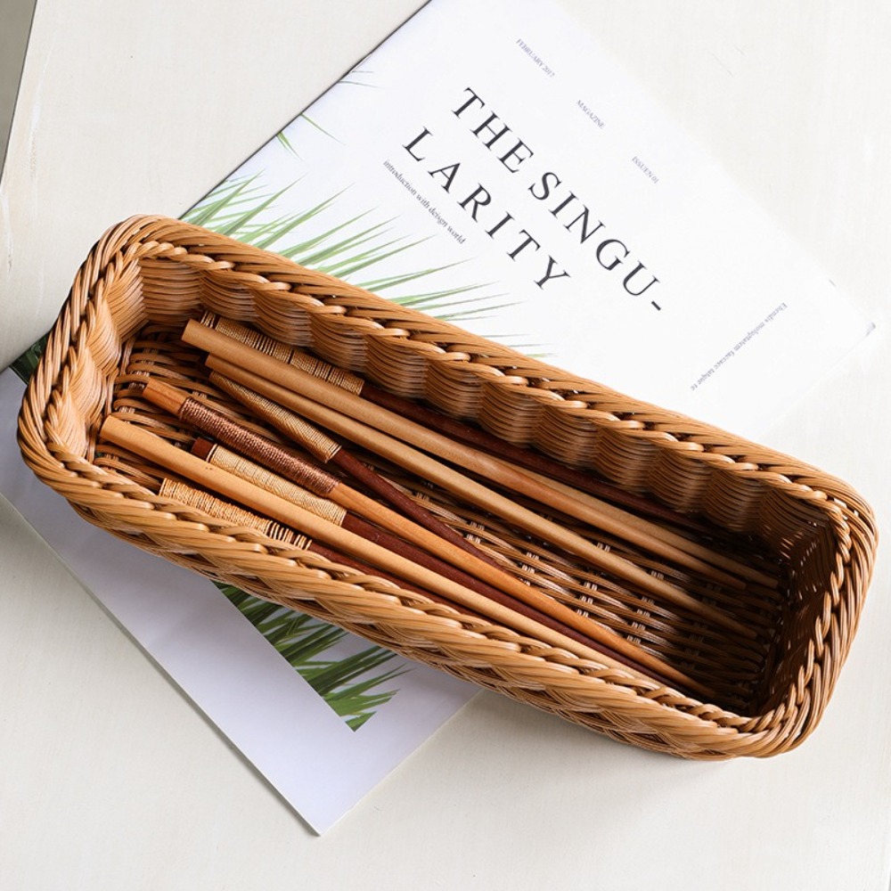 Imitation Rattan Storage Baske - Baby Clothing Basket ulasan dan harga