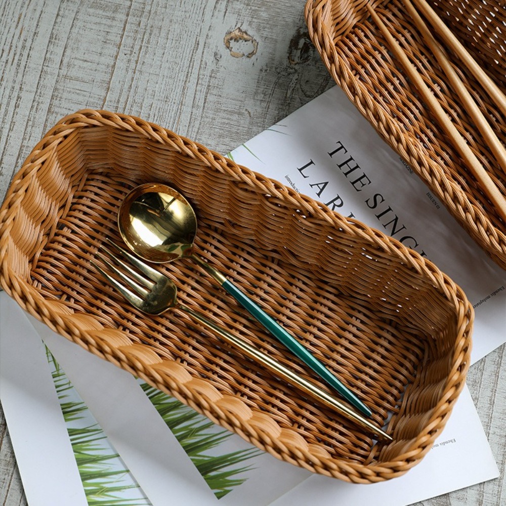 Imitation Rattan Storage Baske - Baby Clothing Basket ulasan dan harga