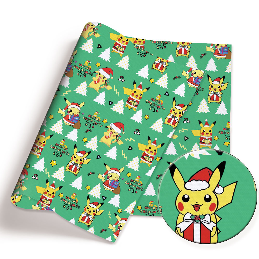 Pokemon Cartoon Fabric140*50cm - Baby Clothing Sewing ulasan dan harga