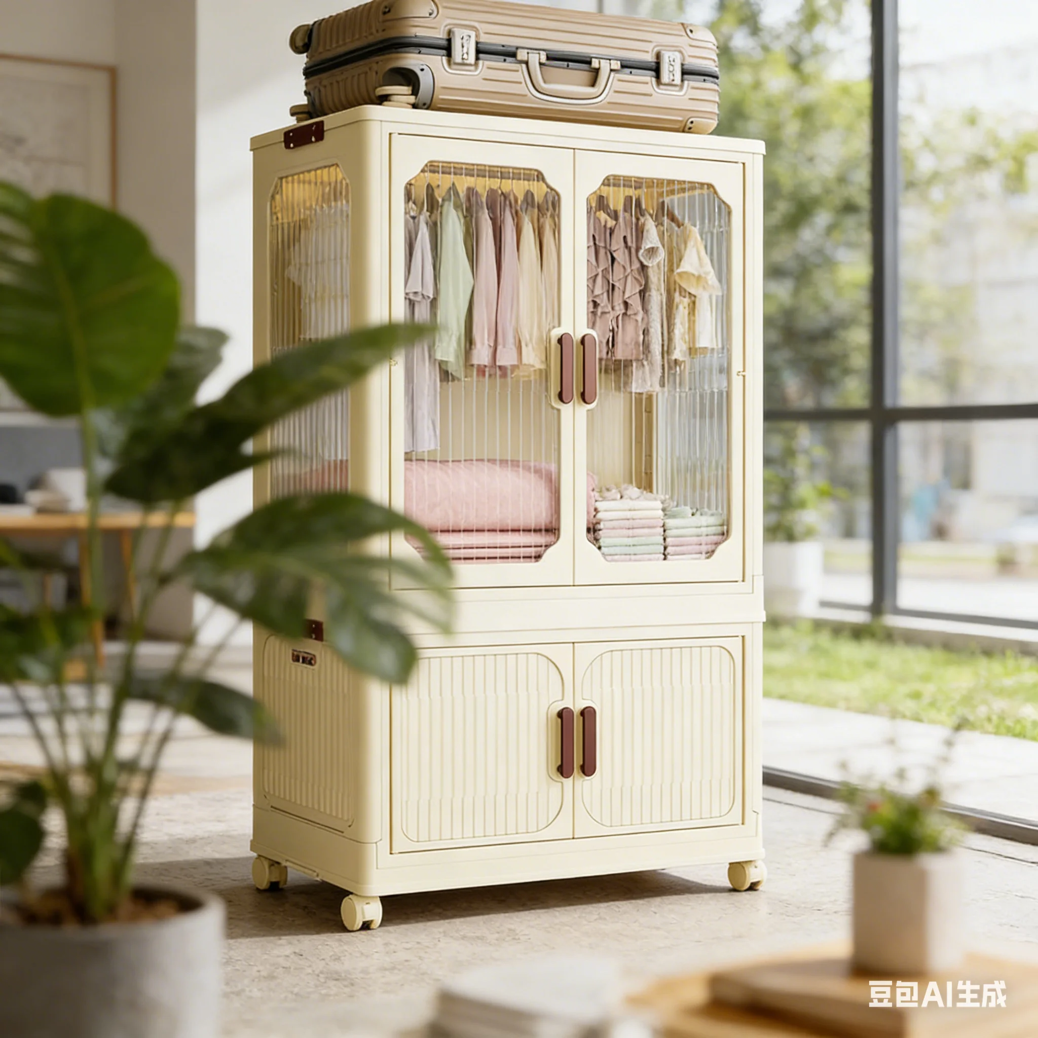 AOLIVIYA Baby Plastic Wardrobe - Baby Clothing Storage ulasan dan harga