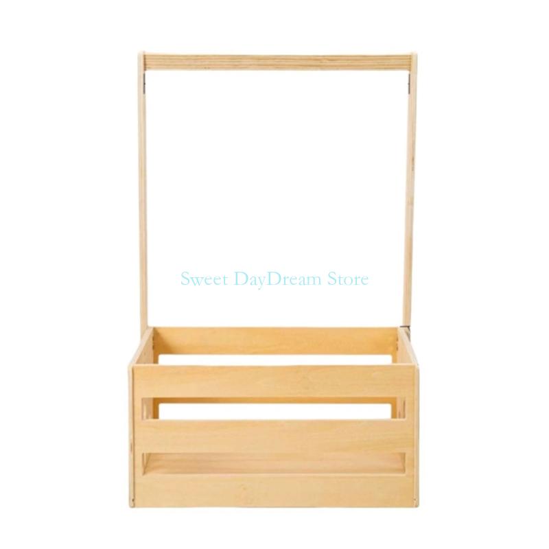 Y88C Wooden Baby Showers Gift  - Baby Clothing Basket ulasan dan harga