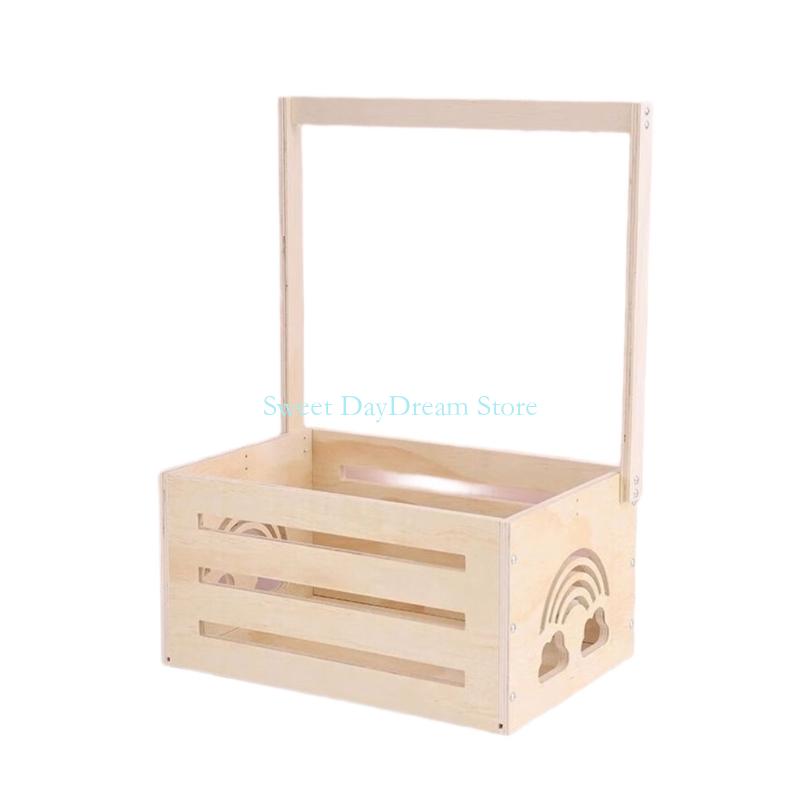 Y88C Wooden Baby Showers Gift  - Baby Clothing Basket ulasan dan harga