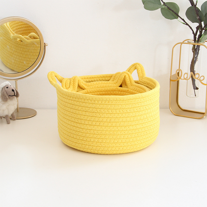 Cotton Cat Ear Shape Desktop S - Baby Clothing Basket ulasan dan harga